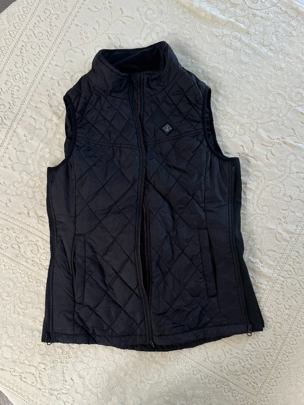 Black Puffer Vest by Heated Clothes M